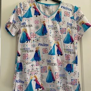 Frozen scrub top
